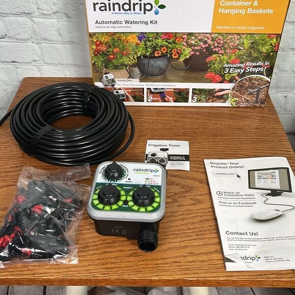Raindrip Automatic Watering Kit for hanging baskets unused new in opened box - Picture 3 of 12